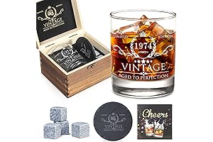 Timeless Treasure: 50th Birthday Whiskey Glass Gift Set for Unforgettable Celebrations