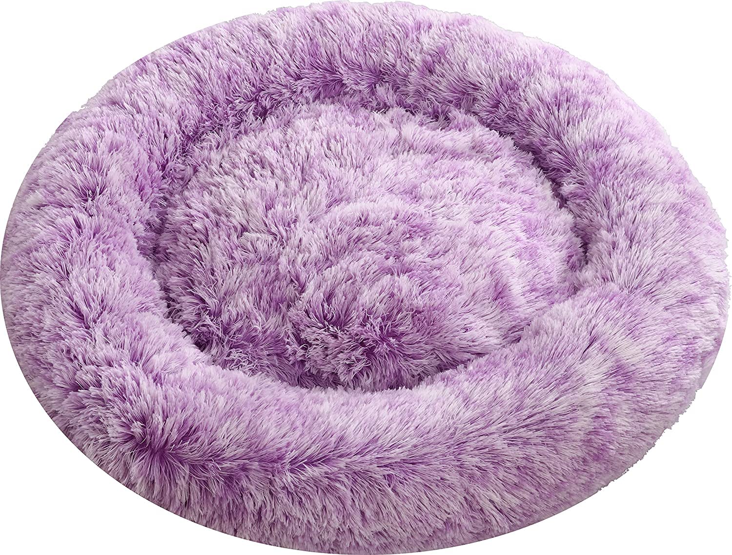 Dog Care Removable Cover Round Cushion Pet Bed, Cuddler, with Antiskid Bottom for Dog & Cat with Machine Washable (Large, Purple) (B09N3VYWFT) Amazon Price History, Amazon Price Tracker