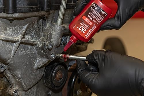 Miniatura 4 de LOCTITE 263 Threadlocker para Automotriz Alta Resistencia, Tolerante al Aceite, Alta Temperatura, Fluorescente, Anaeróbico, Aplicaciones Pesadas