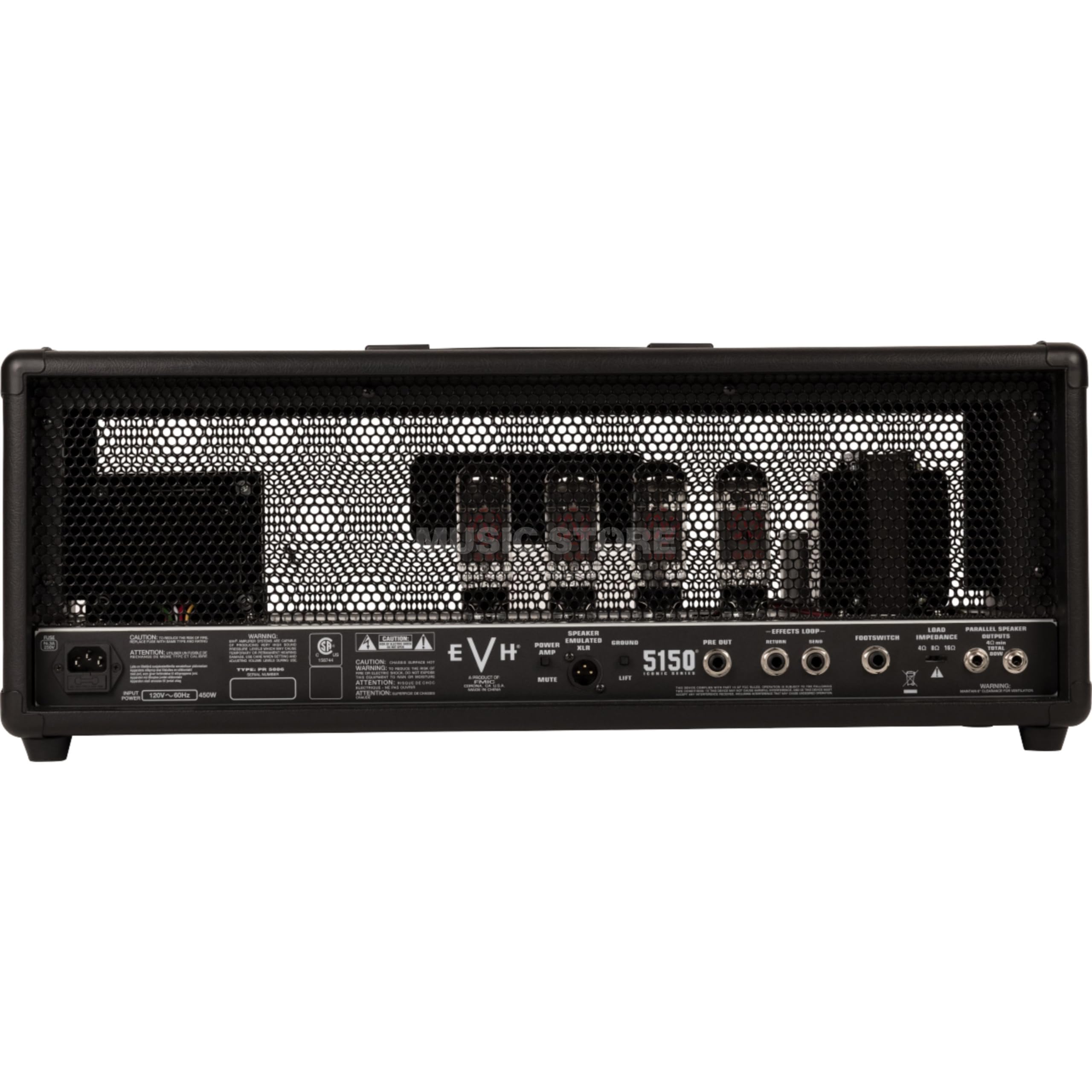 EVH 5150 Iconic Series 80W Head Black - Röhren Topteil für E-Gitarre