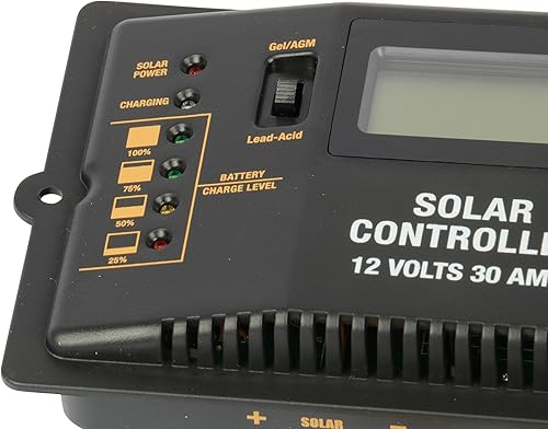 Miniatura 2 de WirthCo 23125 Batería Doctor 30 Amp 12V Controlador Solar