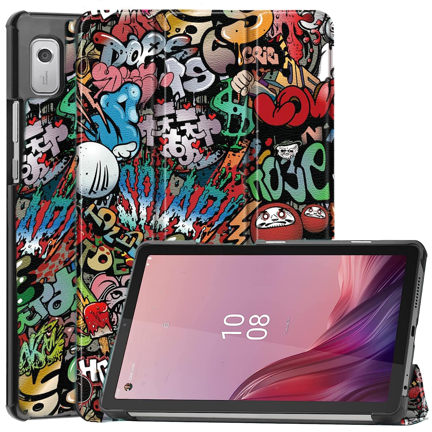 ProElite Smart Flip Case Cover for Lenovo Tab M9 9 inch Tablet, Hippy (B0C77L89H4) Amazon Price History, Amazon Price Tracker
