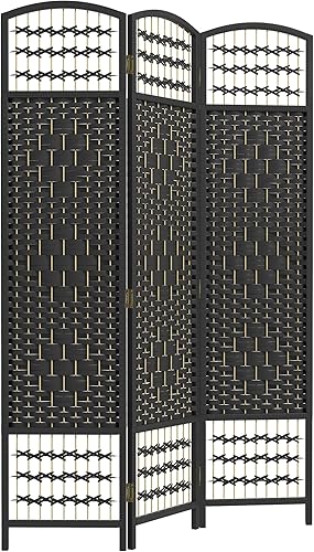 Miniatura 18 de HOMCOM Divisor de habitación de 6 paneles, pantalla de privacidad plegable, separador de habitación de 5.6 pies, divisor de pared de división