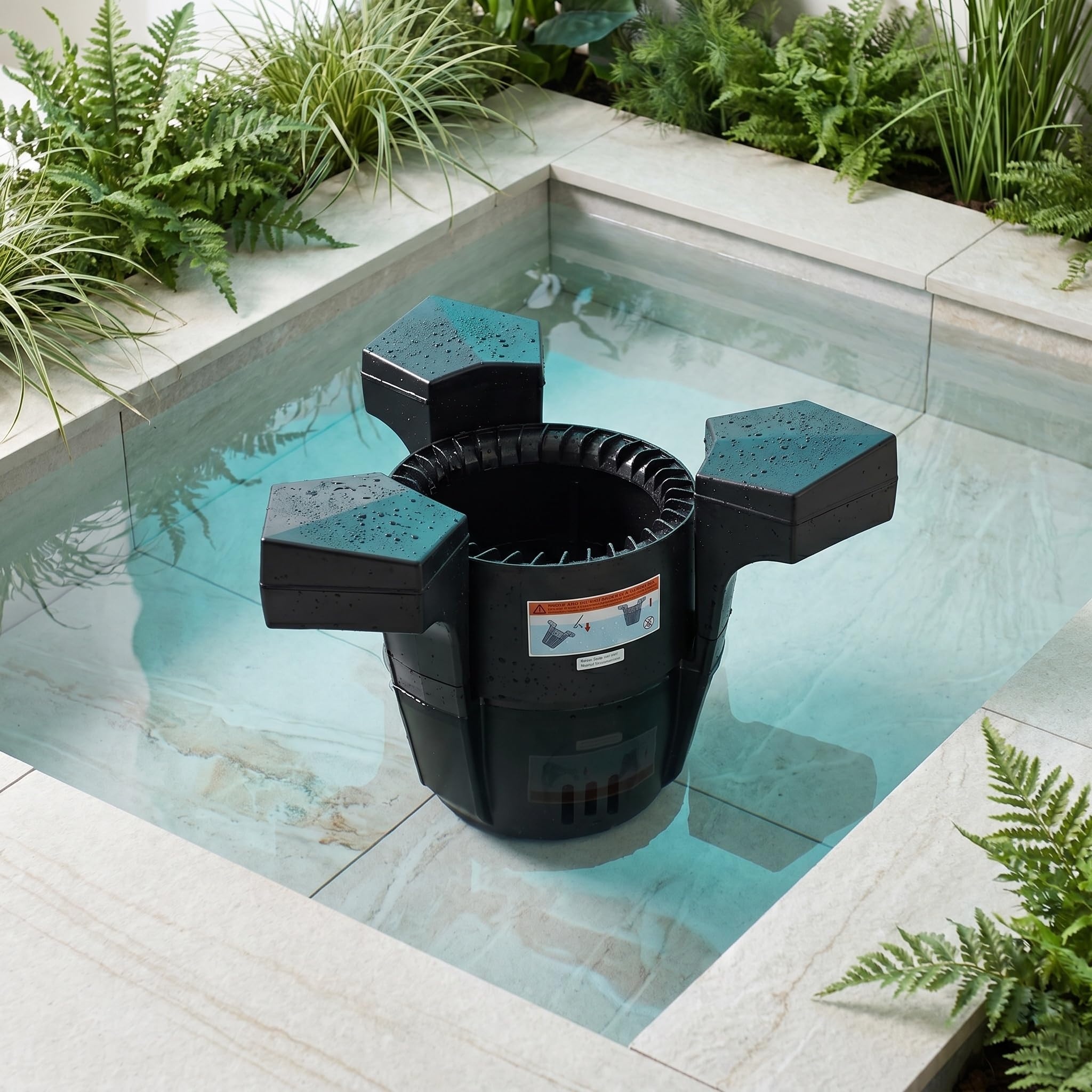Skimmer Flotante Eficiente para Estanques con Bomba: El Limpiador De Superficie Definitivo para Estanques Y Lagos Exteriores. Incluye Cable De Alimentación para Una Fácil 43w