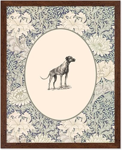 Miniatura 13 de Poster Master Impresión Vintage de Cachorro - Póster Retro de Perro - Arte Pastel - Diseño de Pared de Animal Floral - Arte Bohemio Chic -