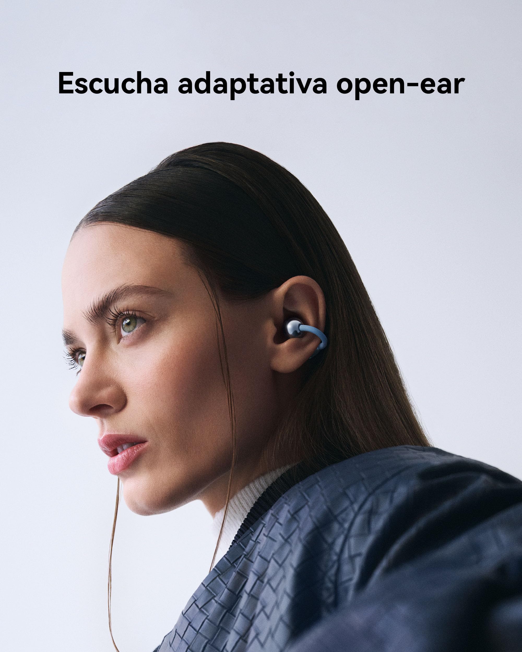 HUAWEI FreeClip 2 Auriculares Bluetooth Inalámbricos Audífonos Abiertos, Open Earbuds, Comodidad Todo el Día, Escucha Adaptativa Open-Ear, hasta 38h Autonomía, iOS y Android, Garantía 42 Meses, Negro
