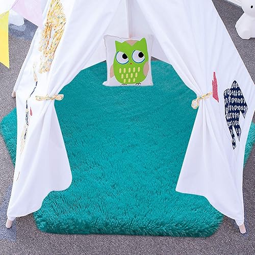 Miniatura 6 de Junovo - Alfombra ultra suave para cuarto de bebé, habitación de bebé, decoración del hogar, dormitorio, alfombra hexagonal para casa de juegos,