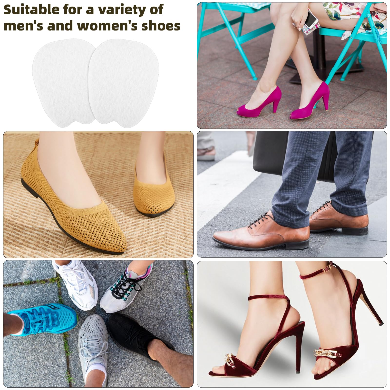 4 Paar Hielgrepen,Heel Pads Kussens,Maatverkleiner,Anti Slip Tongkussentje Voor Losse Schoen,Inlegkruisjes Voor Losse Schoenen,Hielkussentjes Vervangende Schoenvulling Voor Mannen Vrouwen
