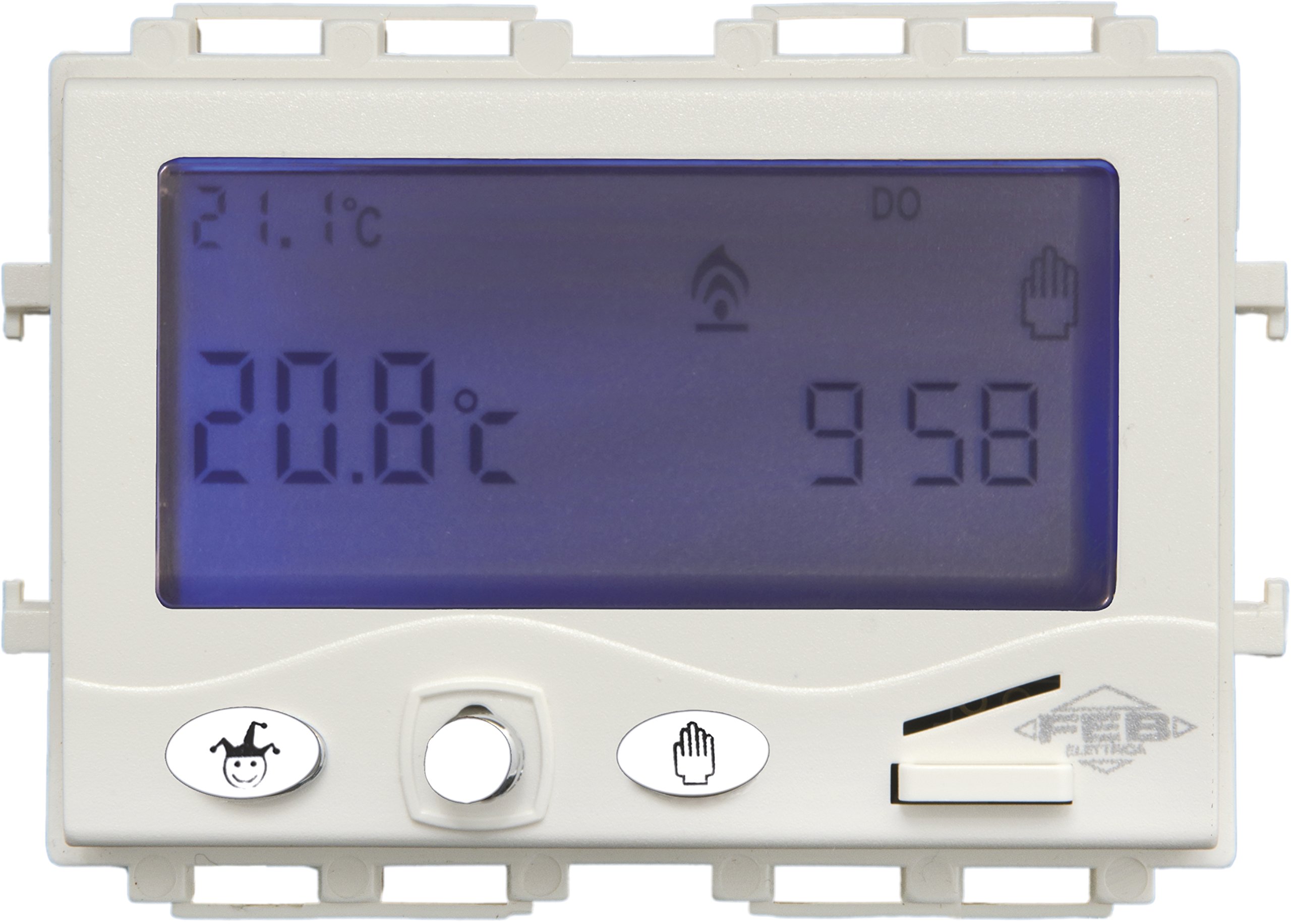 Chronothermostat blanc FEB 14064/WH pour régulation de chauffage domestique