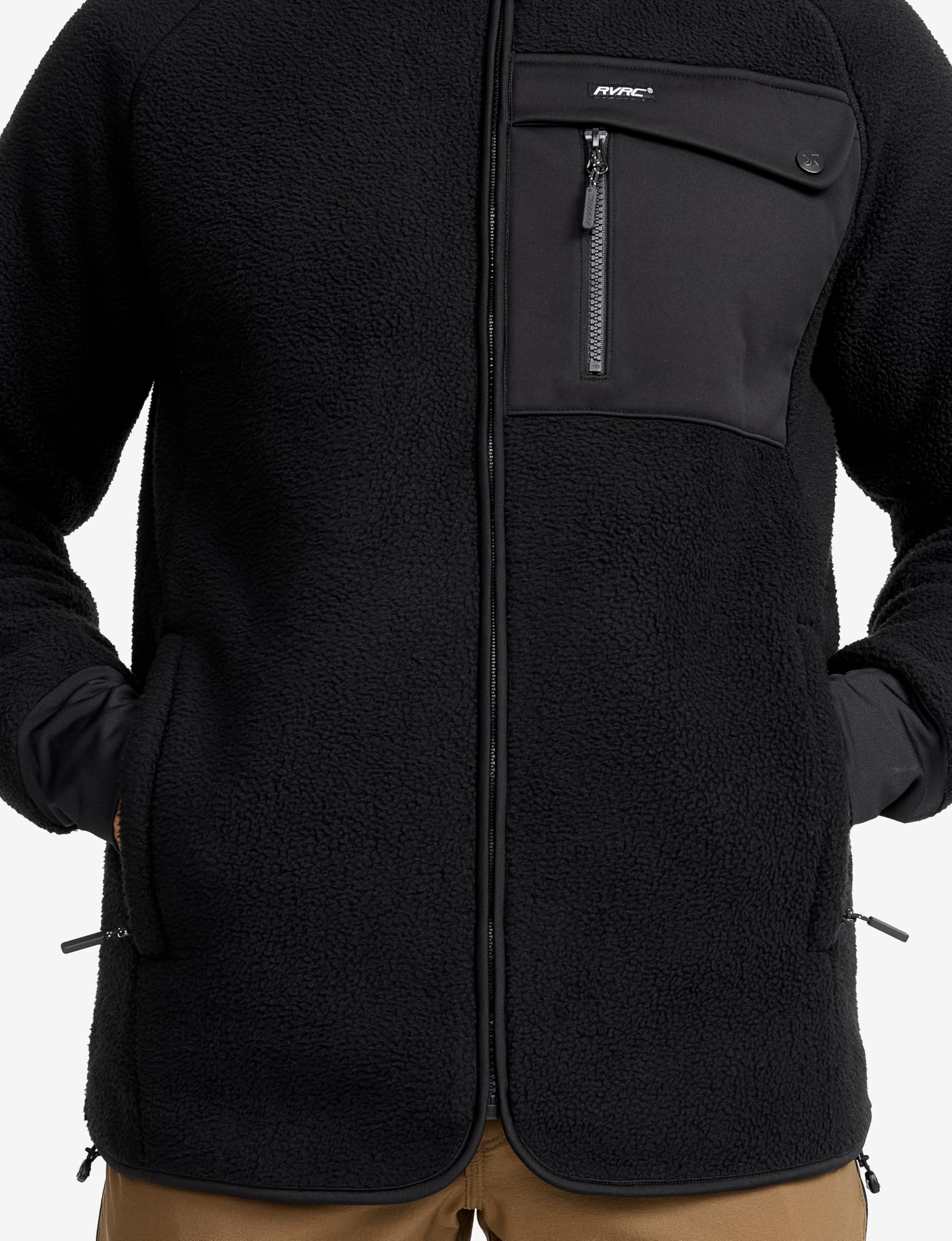 RevolutionRace Sherpa Hoodie Męska, Ciepła i wygodna kurtka polarowa