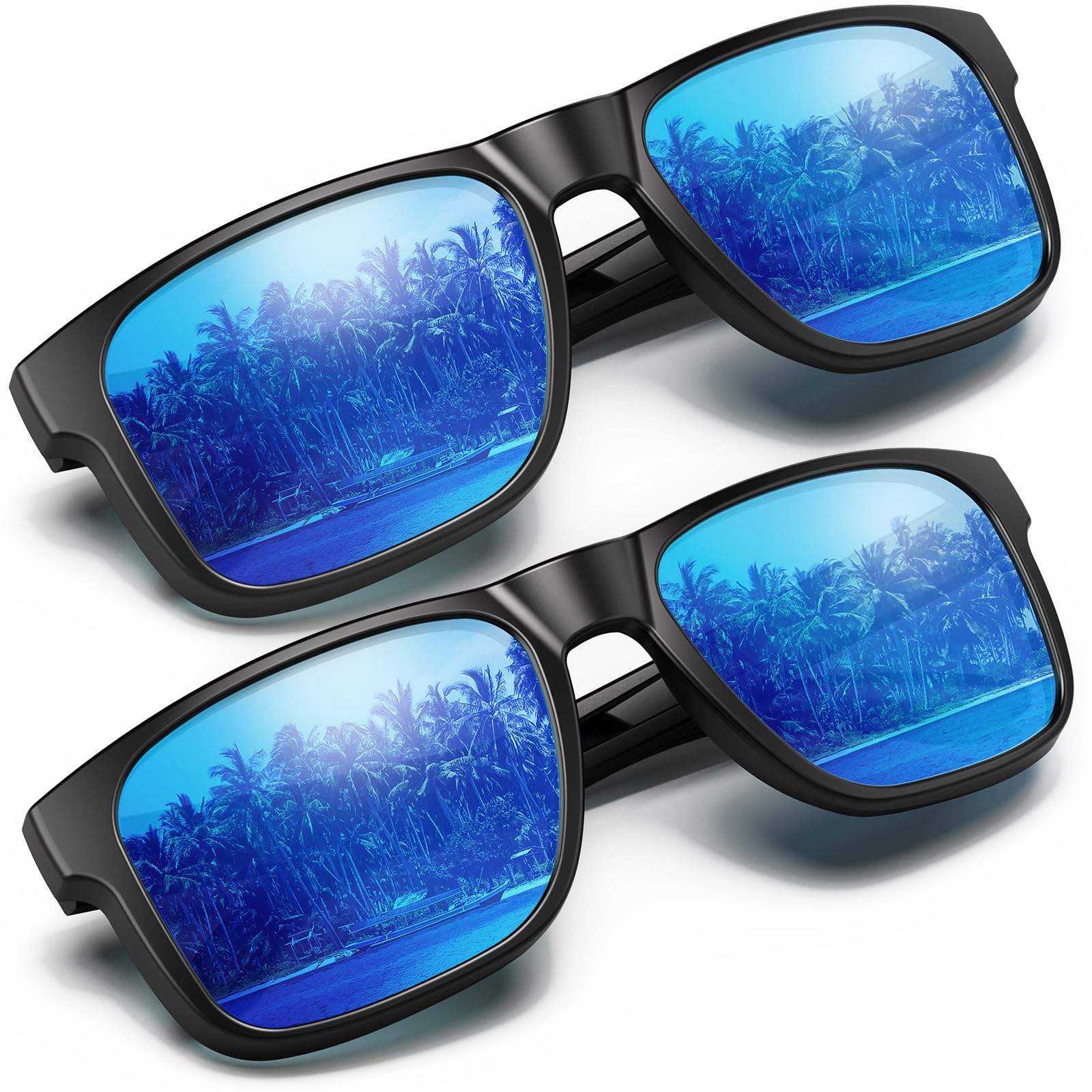 YOZISS Occhiali da Sole Polarizzati per Uomo e Donna, Protezione UV400, Occhiali da Sole Retrò Classici Unisex Ultraleggeri, Adatti per Guidare/Viaggi/Escursioni/Ciclismo/Guida/Pesca