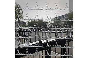 Fence Spikes 12pcs Length 177 in. trumpetsfor Exterior Wall Spikes Intruder Deterrent...