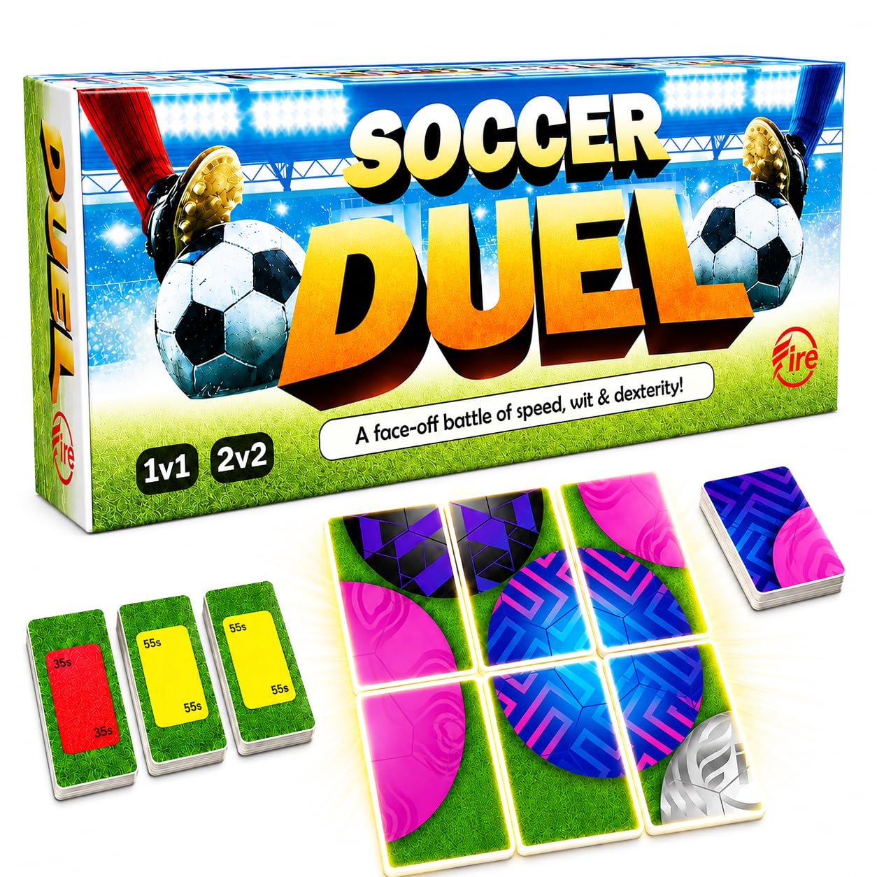 Amazon.com: Soccer Duel Tile Game – Fast-Paced Real-Time 1v1