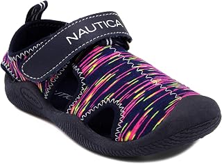 Kids Kettle Gulf Protective Water Shoe,Closed-Toe Sport Sandal Navy Heather Print (Toddler/Little Kid)