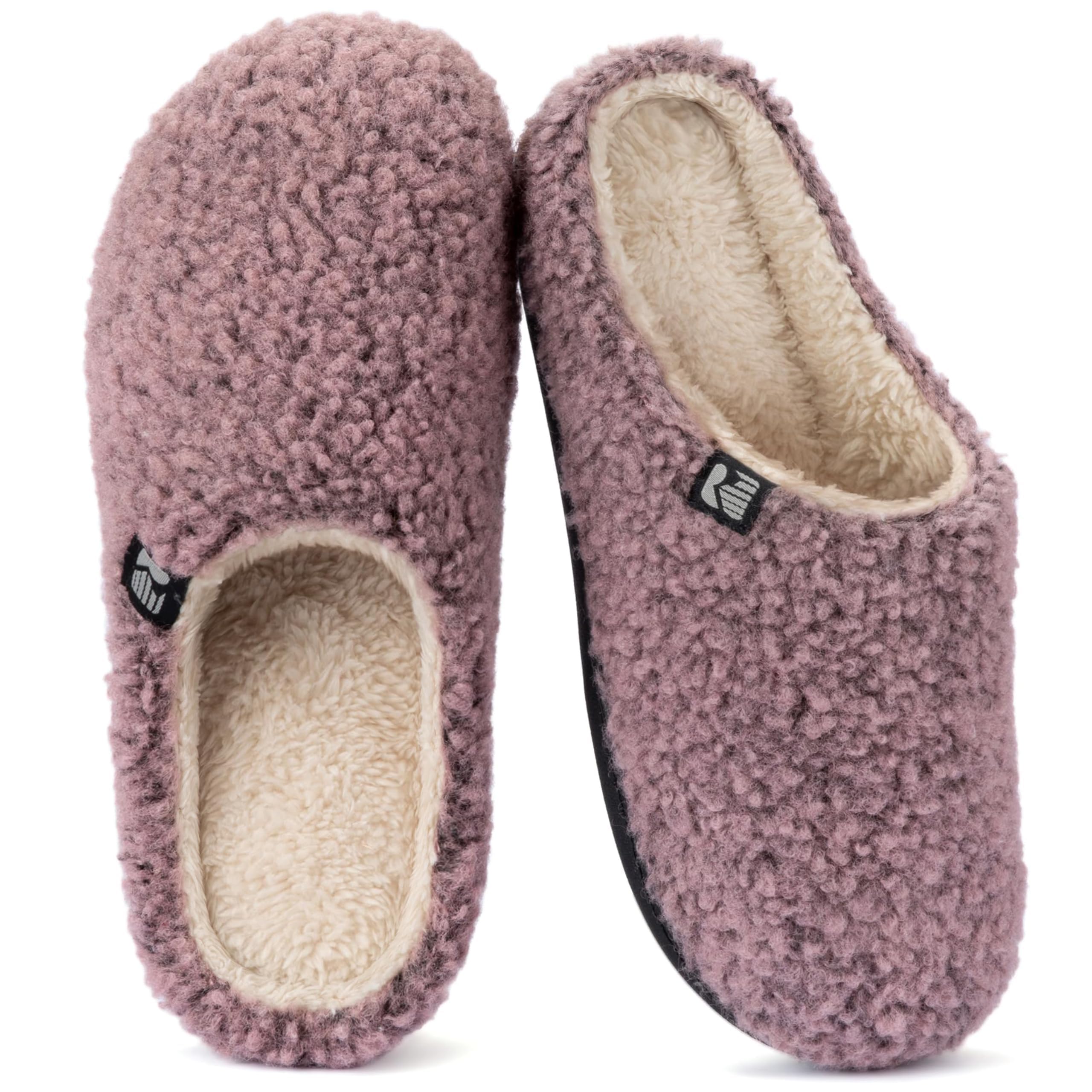 RockDove Womens Plush Retreat Sherpa Fleece Clog Slipper