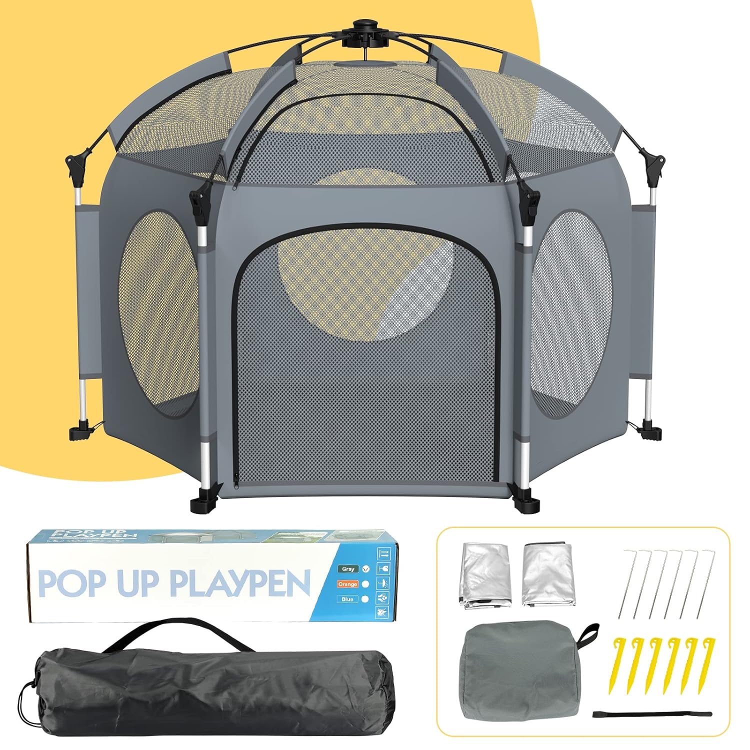Portable Playpen for Babies and Toddlers PRObebi Pop Up