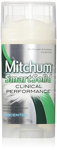 Mitchum Desodorante antitranspirante Smart Solid sin perfume, 2.50 oz