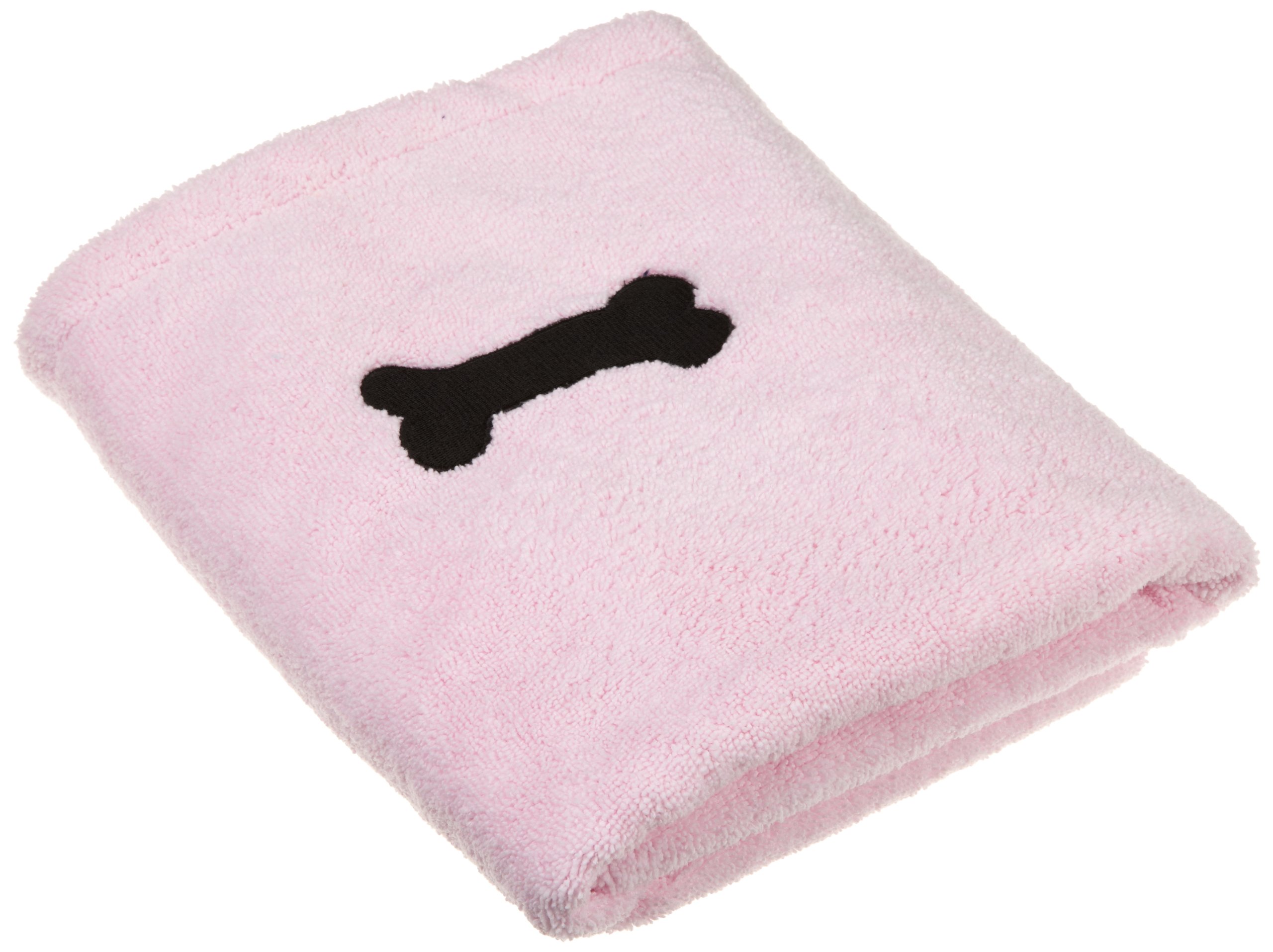 DII Kane Home Products Bone Embroidered Microfiber Bath Towel, Pink