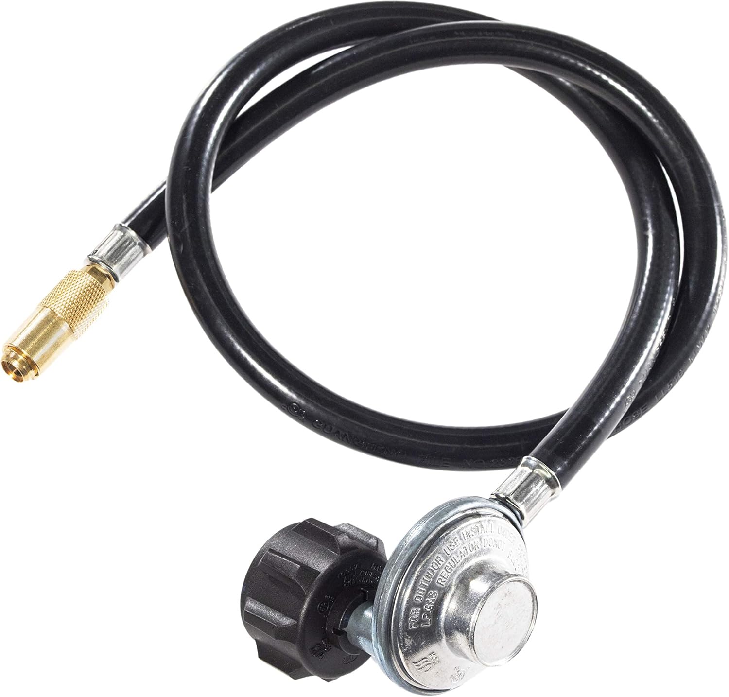 Blackstone Propane Adapter Hose & Regulator for 20 lb Tank, Gas Grill & Griddle - Weather Resistant & Corrosion Resistant - Extends Up to 3 Feet - 5471 : Patio, Lawn & Garden