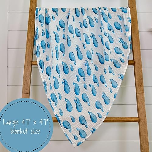 Miniatura 14 de LollyBanks Manta de muselina de 100 % muselina de algodón para bebés, niños, 47 x 47 pulgadas, suave y acogedora para recién nacido, esencial