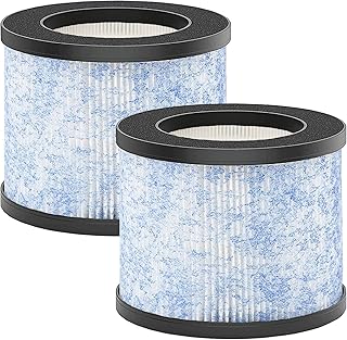 C102 True HEPA Replacement Filter Compatible with Miko Ibuki C102 and Okaysou AirMic4S Air Purifier, True HEPA Filter Set, 2 Pack