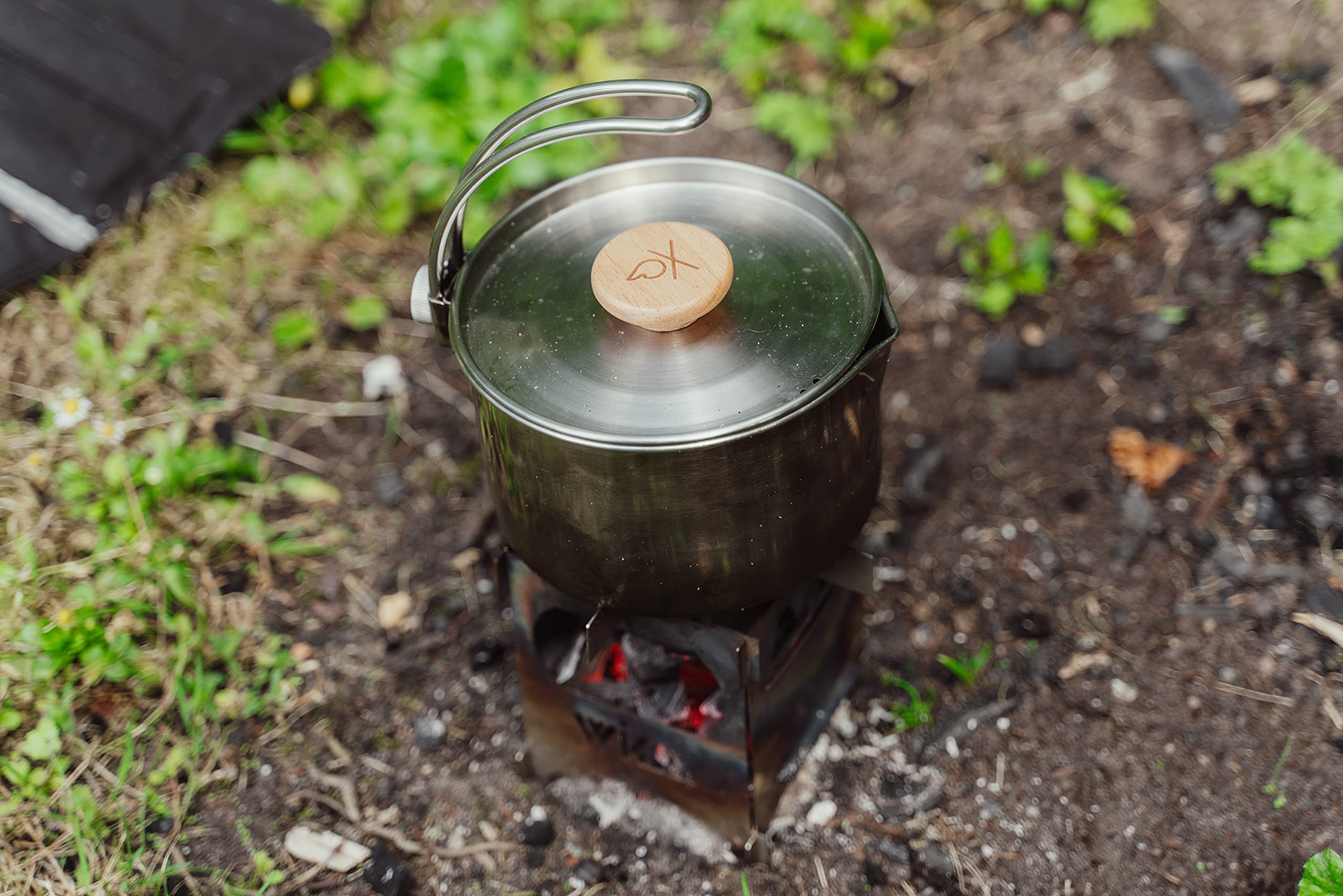 WIKA Hobo Cuisinière LightFire mobile Camping Four Outdoor Cuisinière pour la pêche en randonnée V4A Acier inoxydable Premium Esbit Trangia pour tout le monde