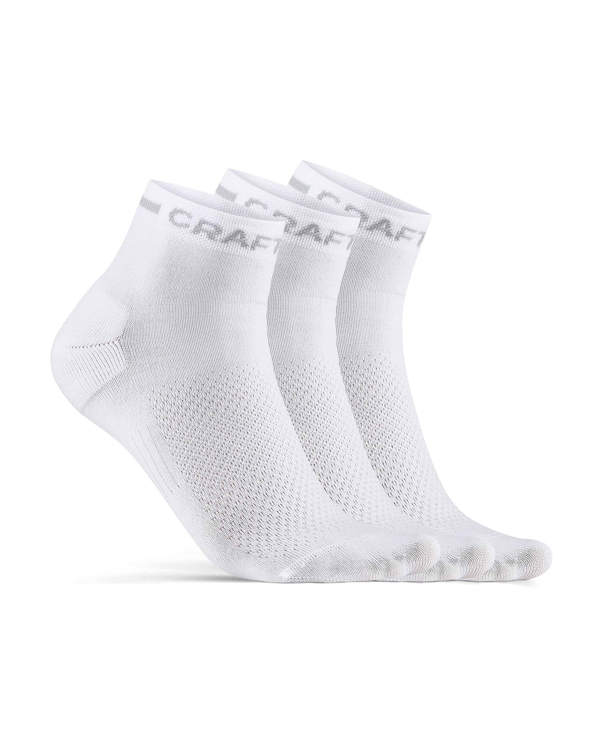 Craft Core Dry Mid 3er Pack Socken, Black, EU 34-36