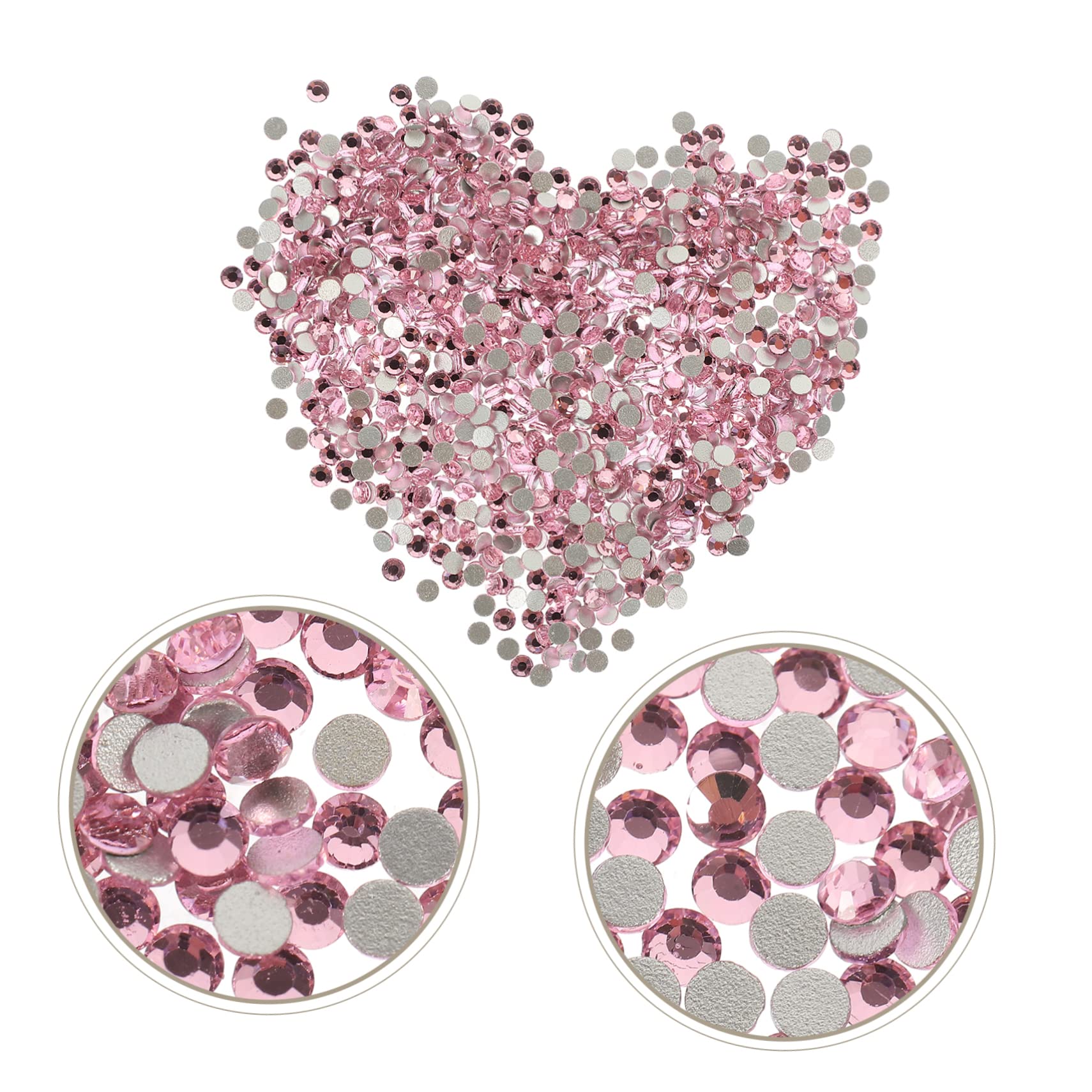 4 Pezzi Pietre Decorative per Unghie per Nail Art Piatto per Creazioni Diy Facile Applicazione Salone Accessori per Decorazioni Unghie