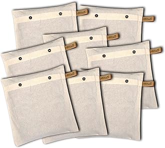 JD Fresh 8 PCS Saree Storage Bags Wardrobe Organizer for Storage | Saree Bag for Clothes Storage | Cloth Storage Cover Set of 8 Pecices (16x14 inches), Cotton