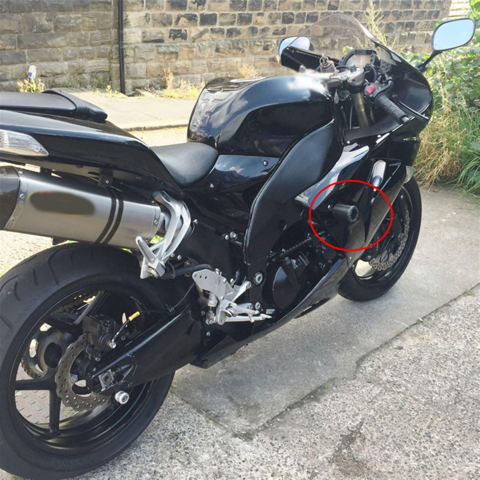 クオーターフレームジャンク Amazon | ZX4R フレームスライダー クラッシュプロテクター FOR