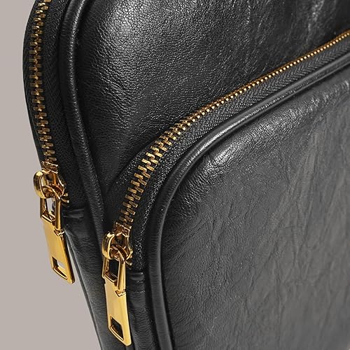 Miniatura 5 de Benfan Funda para laptop de 13 pulgadas compatible con MacBook Air 13 M2 M1 2022, nueva MacBook Pro 13 M2 M1, Dell XPS 13, color negro