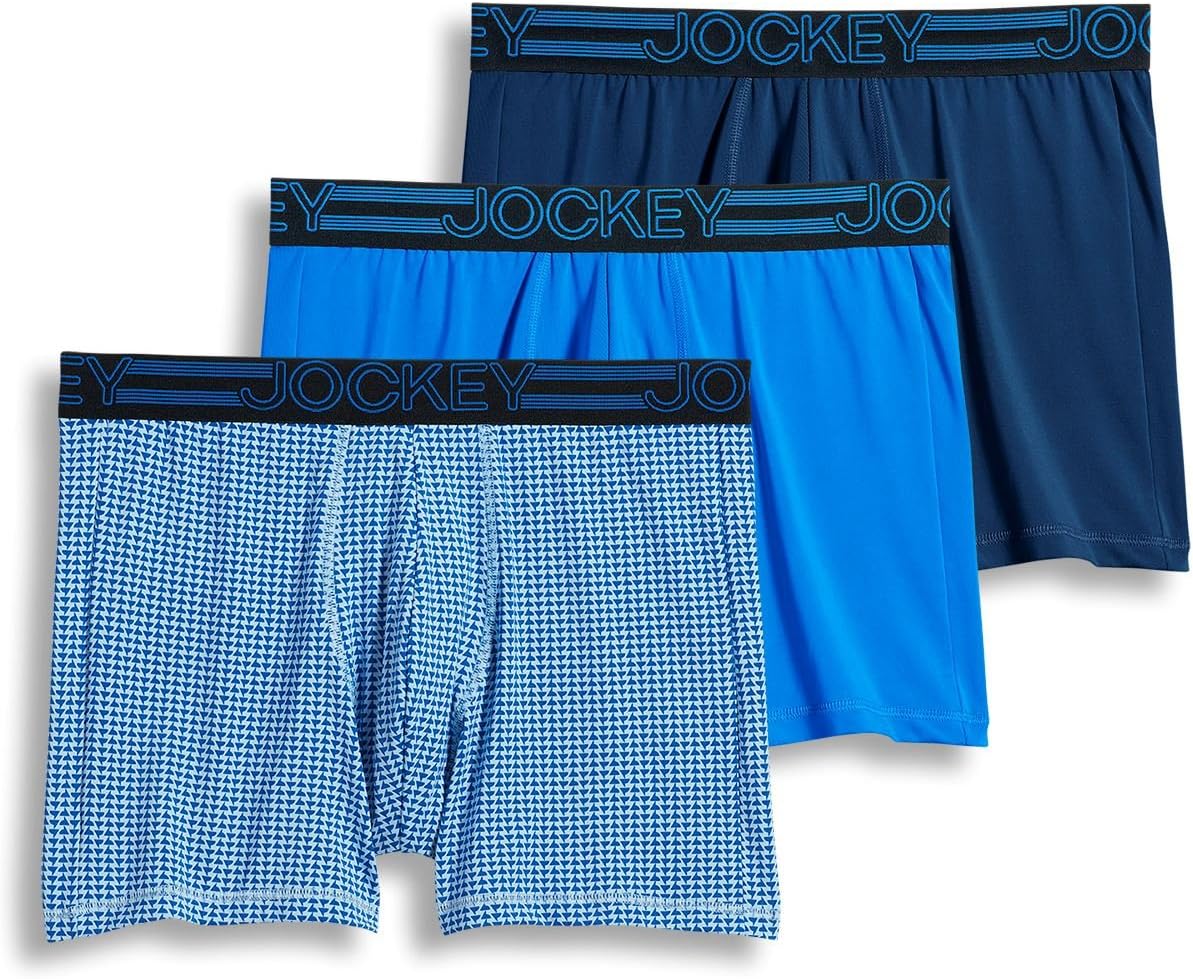 JockeyMen's Underwear Active Microfiber Boxer Brief - 3 Pack