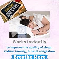 Vista 5 de Tamaño adulto Don't Rone, Breathe More, 50 tiras nasales, 50 toallitas y estuche, tiras nasales, tiras nasales para ronquidos, tiras nasales