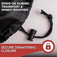 Vista 6 de Tough Cover Cubierta para soplador de nieve 600D impermeable al aire libre, cubierta resistente para quitanieves, ajuste universal para EGO, Honda