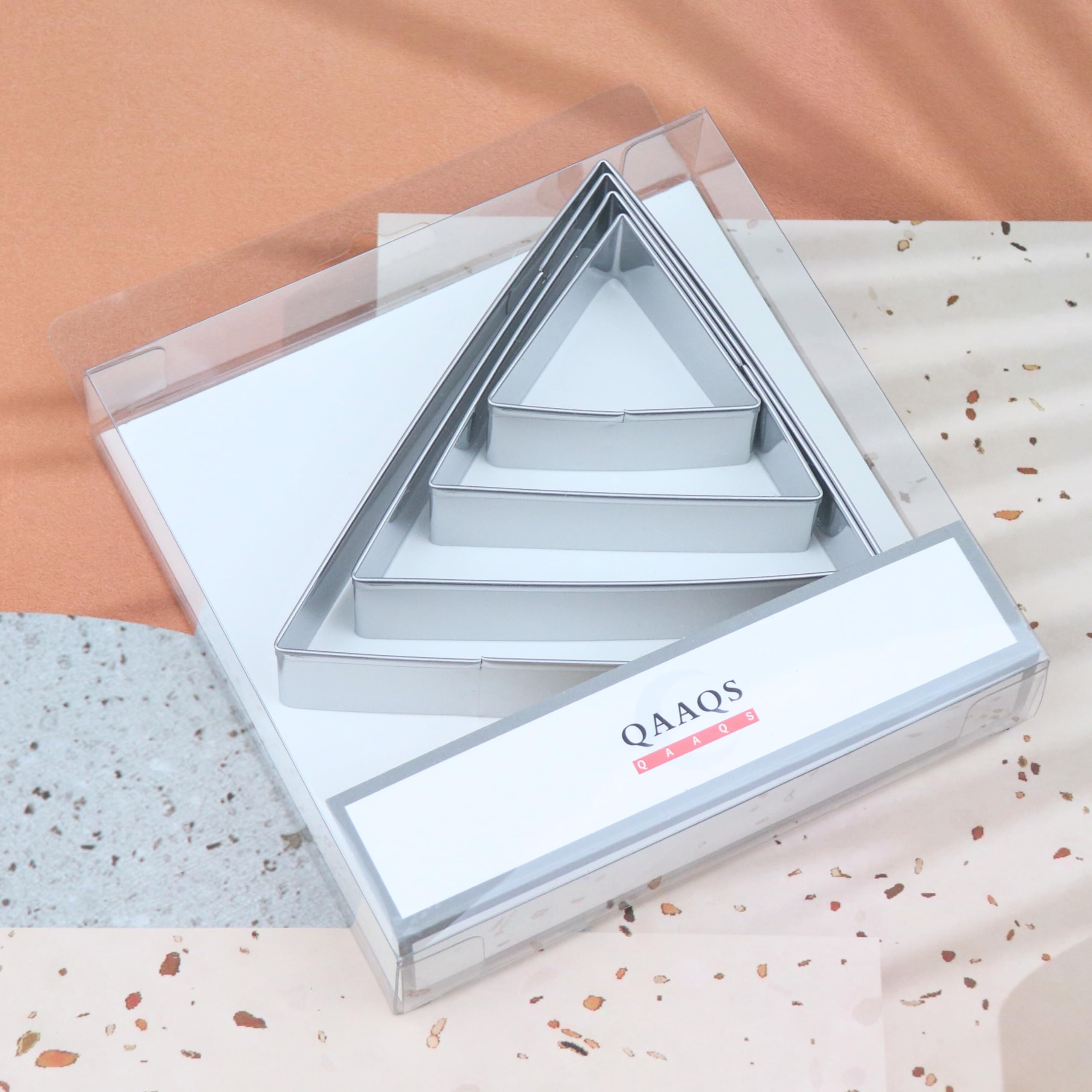 Amazon | 正三角形クッキーカッターセット Lサイズ - 5インチ 4