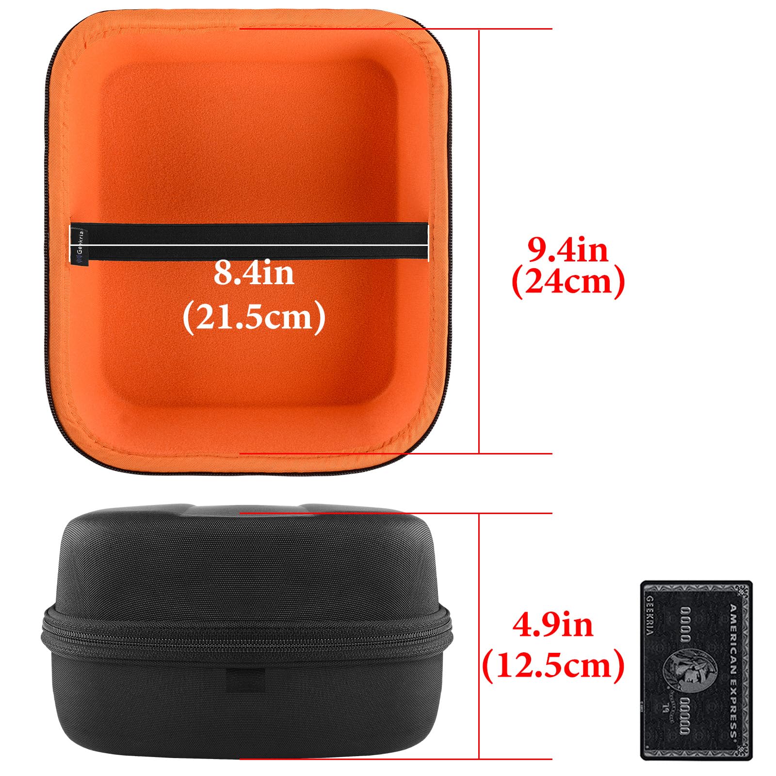 Geekria Funda para Auriculares Sony MDR-Z1R, MDR-Z7M2, Denon AH-D9200, AH-D5200, Fostex TH-500RP, TH900, TH909, Pioneer SE-DIR800C, A1000, Viaje Bolsa