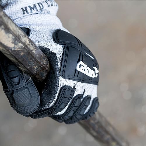 Miniatura 5 de Cestus Guantes de trabajo resistentes a cortes Nivel 5, guantes de impacto recubiertos de nitrilo, punto de calibre 13, EN388 4543