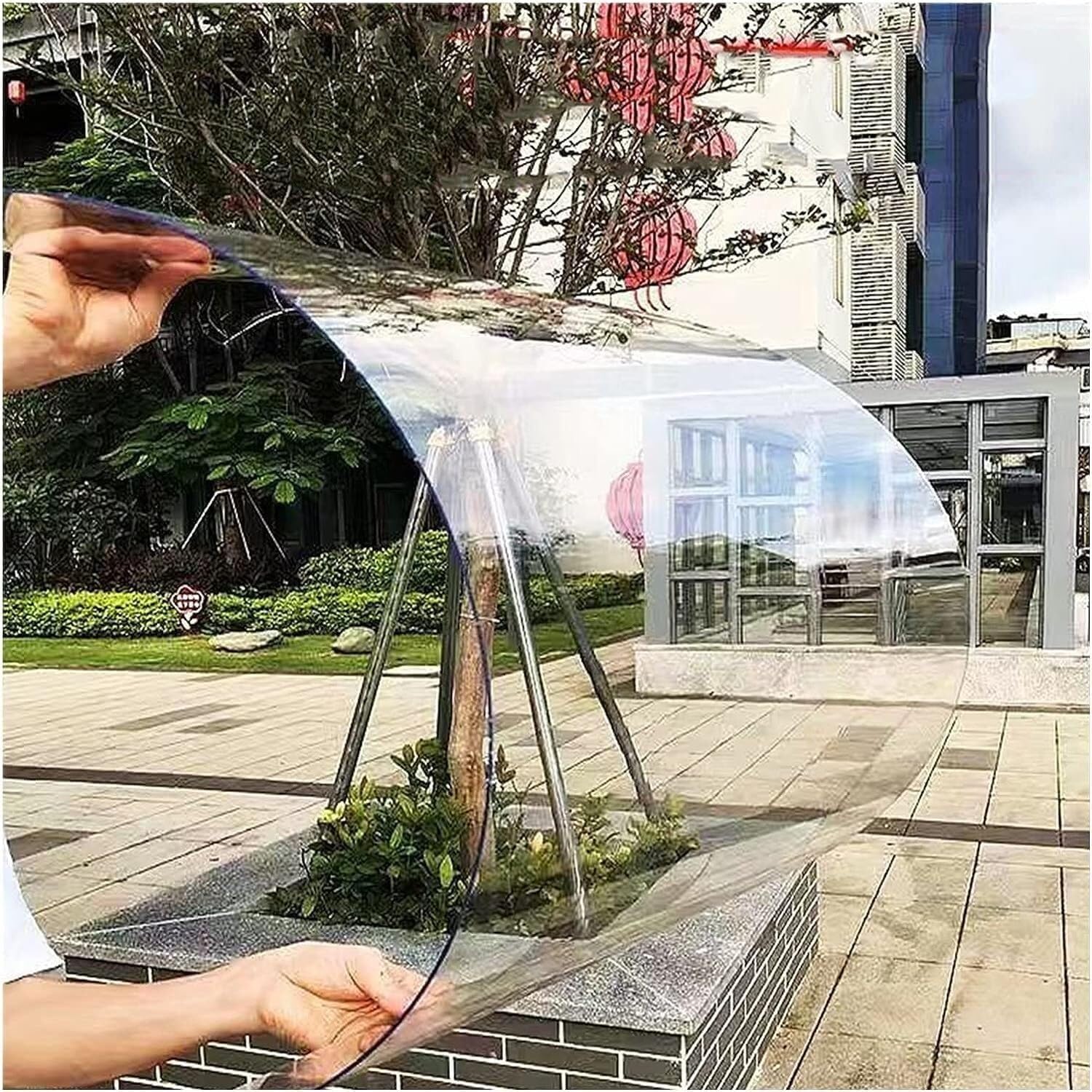 Panneaux de serre en polycarbonate transparent pour réparer un toit de jardin brisé