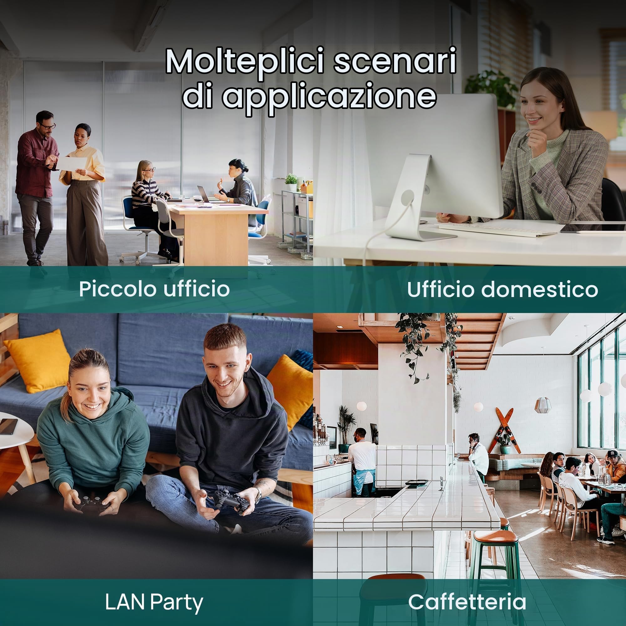 TP-Link Omada Switch a 8 porte da 2,5 G, facile da gestire, 2 x 10 G SFP+, VLAN, anti-loop automatico, IGMP Snooping, senza ventole, gestito da Omada, in metallo durevole con schermatura