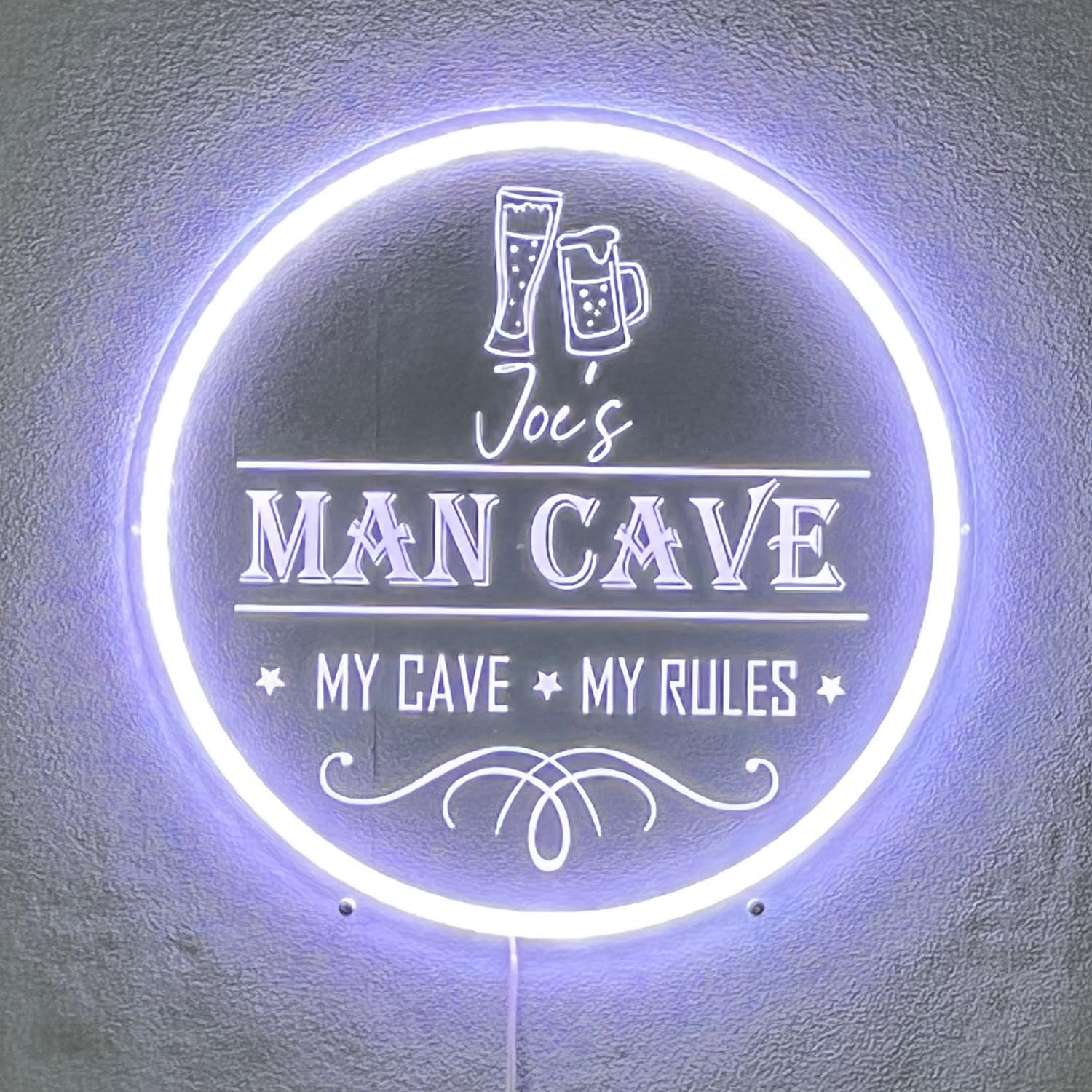 Man Cave Sign Personalized, Neon Sign Man Cave, Man Cave Sign LED, Man