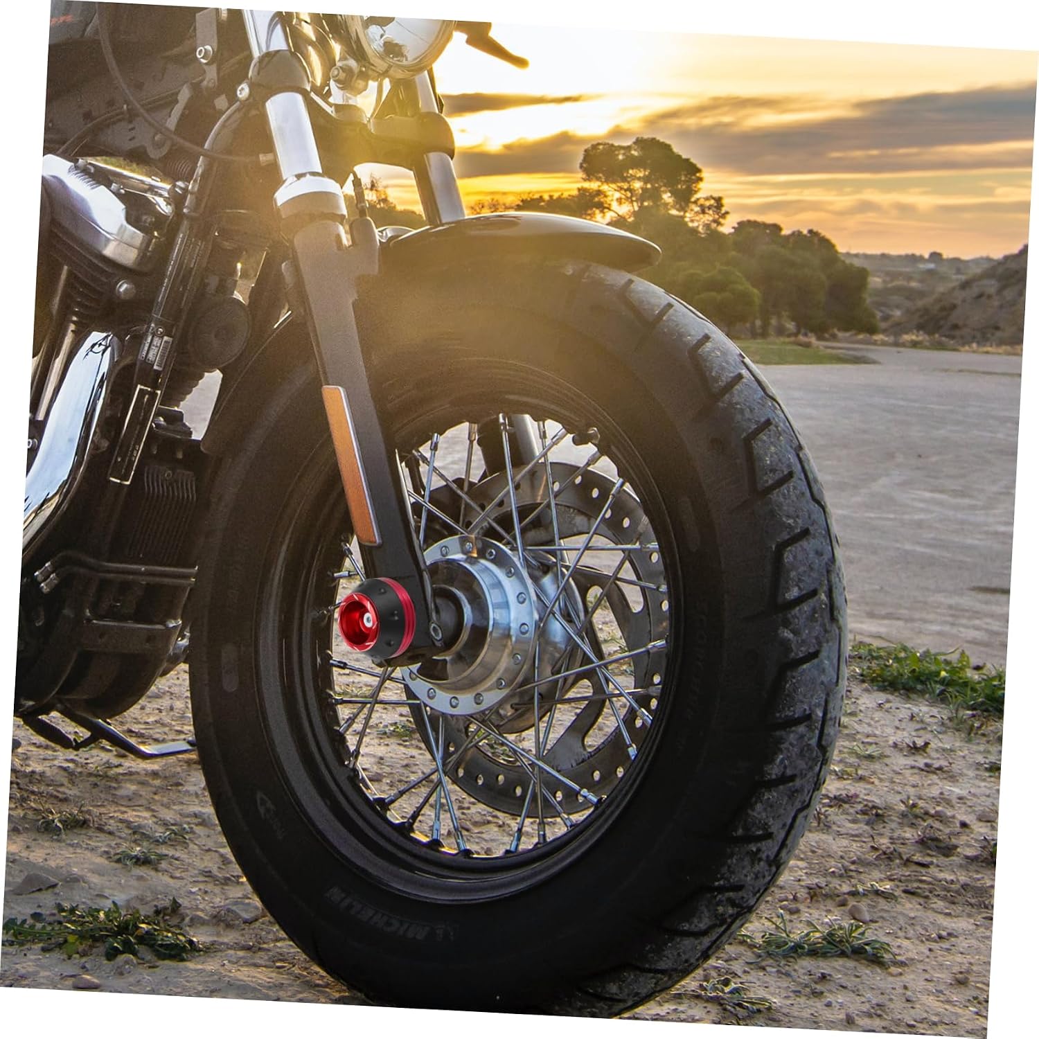 2PCS Universal Motorcycle Front Fork Cups Crash Protection Fork Frame Sliders Electric Scooter Decoration Compatible Motorbike Accessories