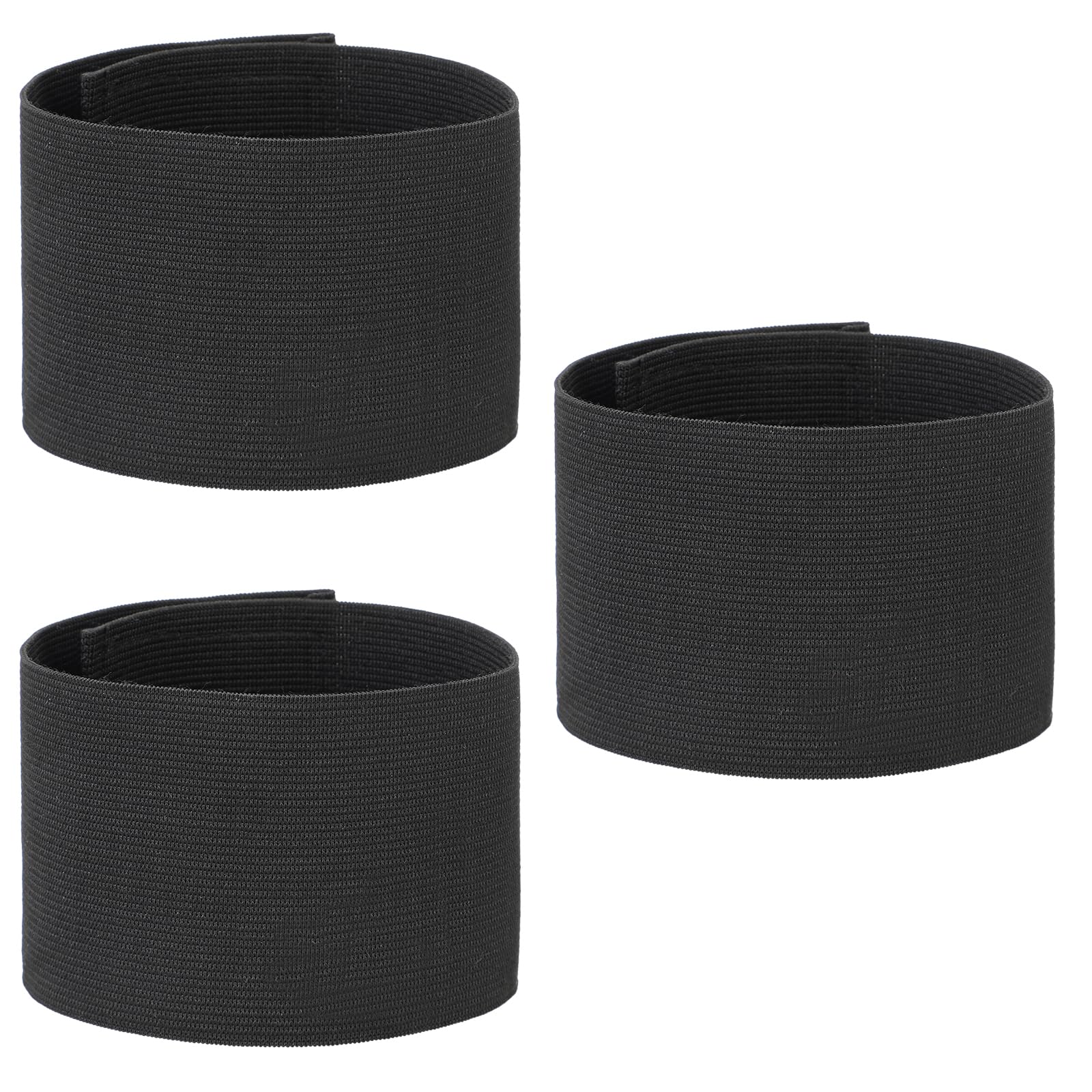 3 bracciali a pelo lutto, colore nero, fascia elastica per lutto, per funerale, calcio, pallacanestro, sport, squadra di calcio