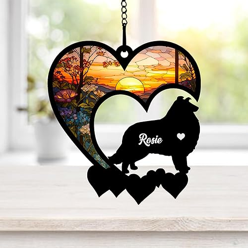 Vista 16 de NAZENTI Atrapasoles personalizado de pastor alemán, atrapasoles personalizado de pastor alemán para pérdida de mascotas, regalo de adorno