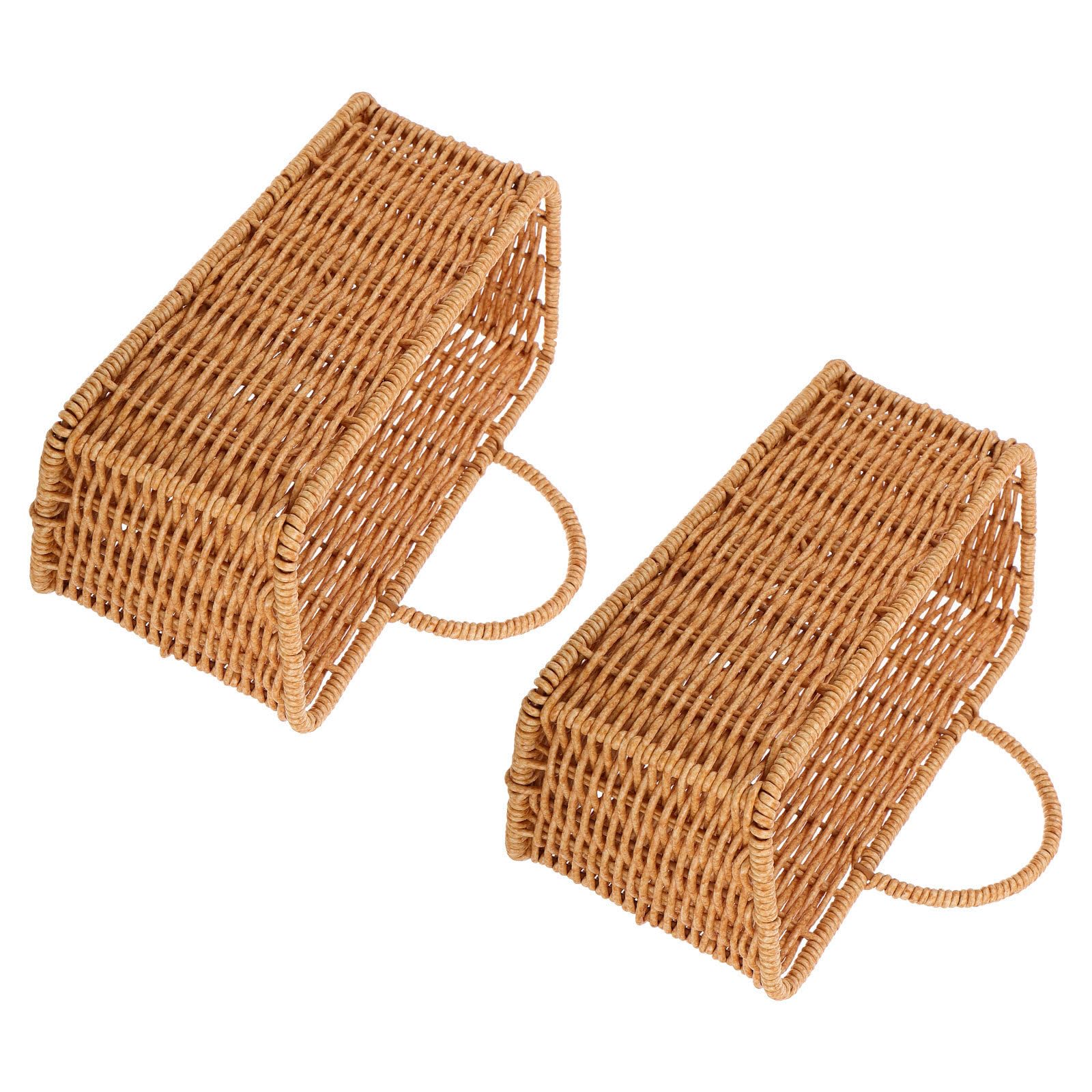 2 Cestas Colgantes de Pared para Cocina de Plástico Transpirable Estilo Bohemio