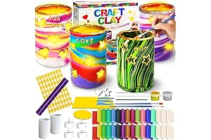Make Your Own Clay Lanterns - Arts and Crafts Letter Press Clay kit