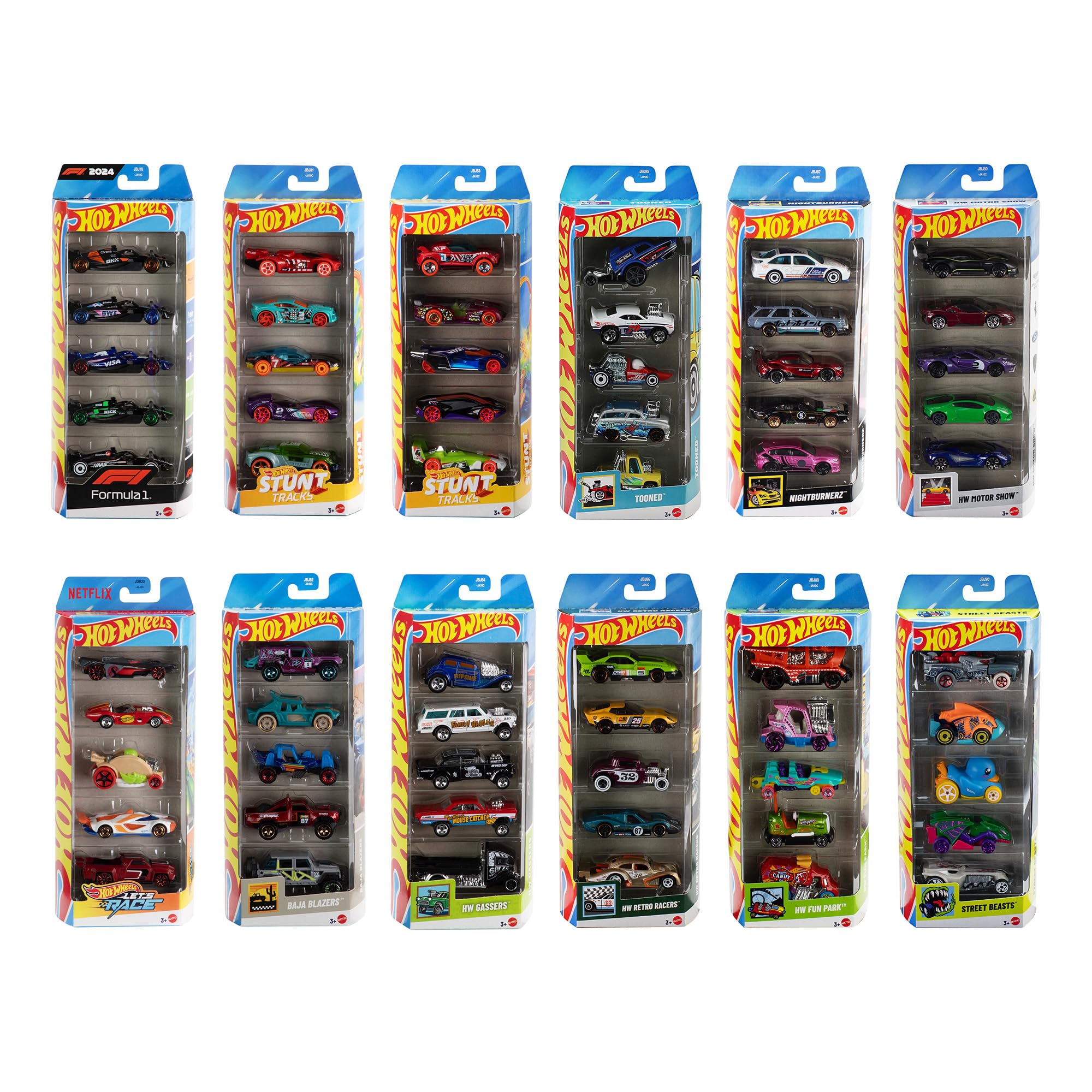 Amazon | ホットウィール(Hot Wheels) 5カーパック アソート 12種
