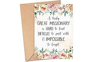 Missionary Card - Missionary Leaving Card - Farewell Card - Appreciation Card