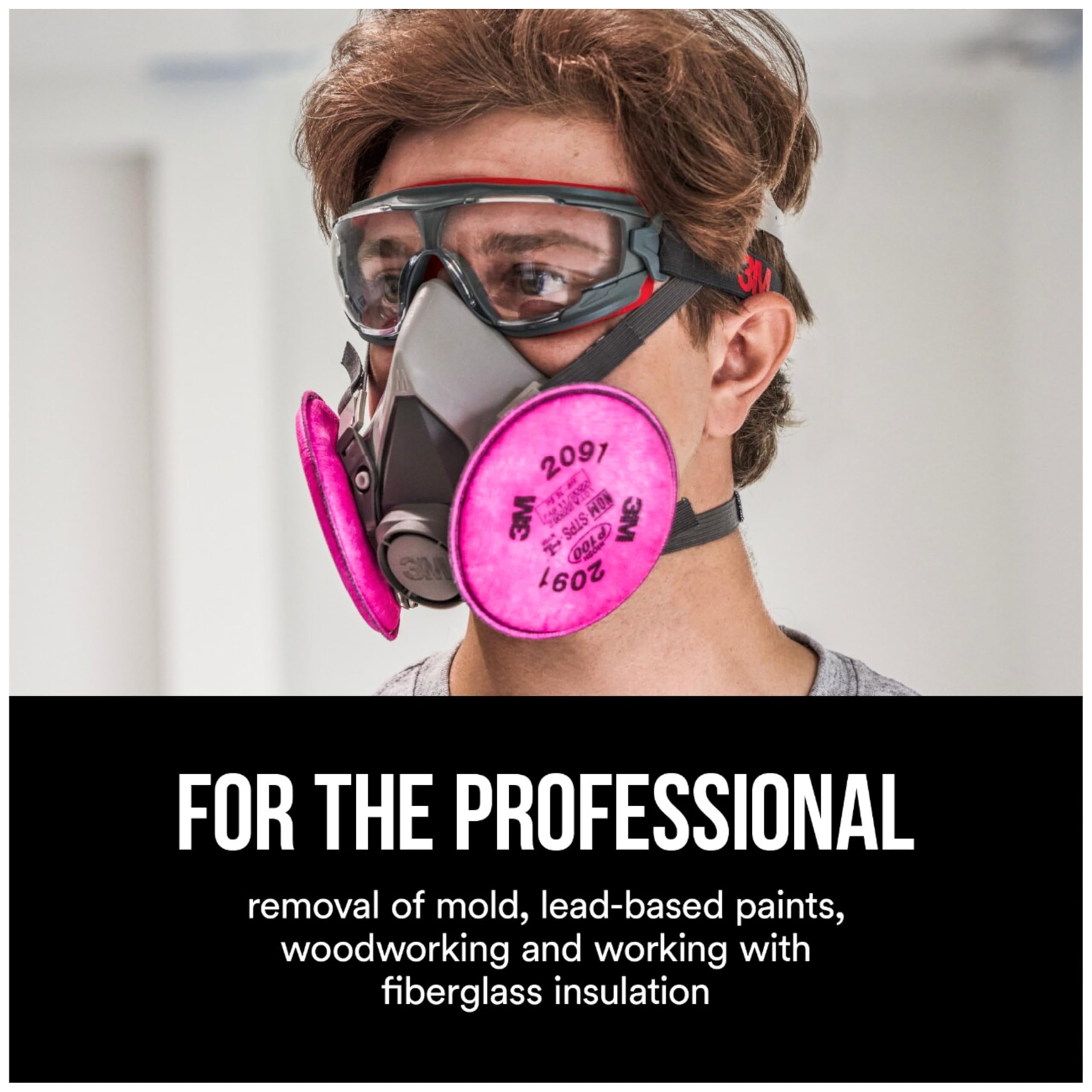 Amazon.co.jp: 3M 微粒子フィルター P100 #2091/07000 ピンク 2個