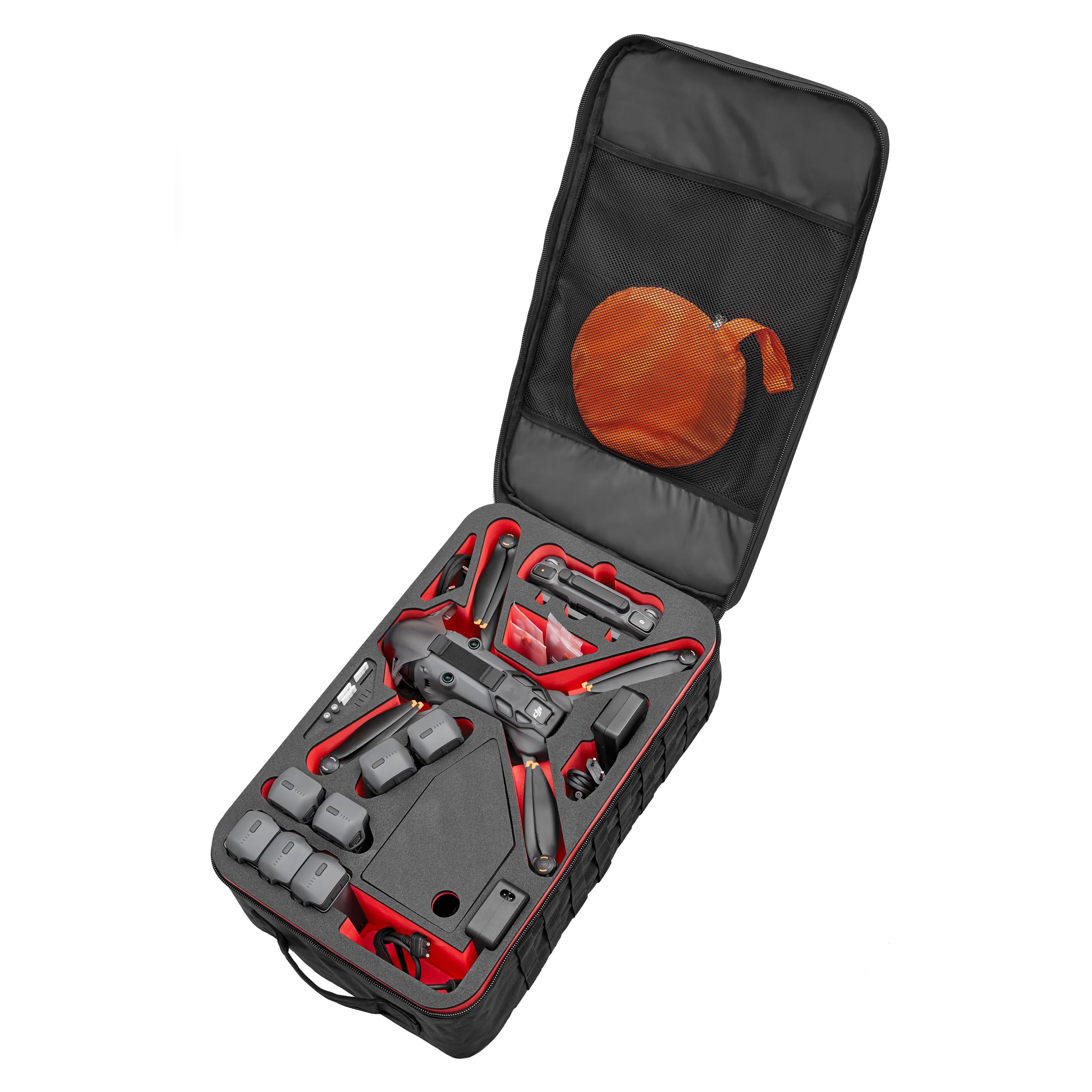 TOMcase Plecak na drona XL "Ready to Fly" do DJI Mavic 4 Pro Fly More lub Creator Combo – profesjonalny plecak na dron z funkcją ładowania – torba transportowa – Made in Germany