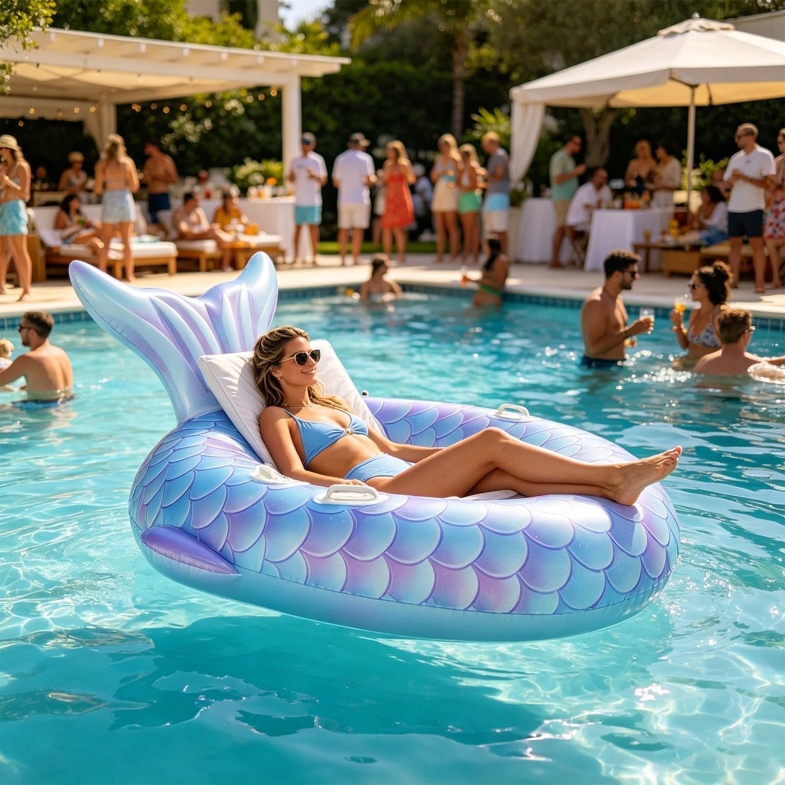 Flotadores Hinchables De Piscina Colchoneta Cola De